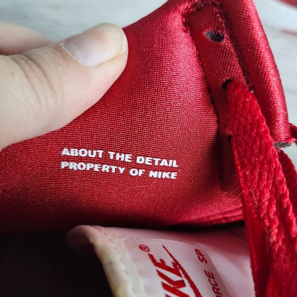 Nike Court Force SP Fragment Design GOODENOUGH Mens Sneakers Red White Size 9.5 - Picture 13 of 14